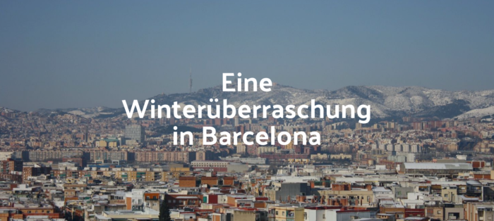 Eine Winterüberraschung in Barcelona